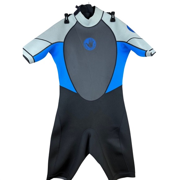 Body Glove Other - Body Glove Mens L Short Sleeve Springsuit Wetsuit Black Blue Grey Neoprene